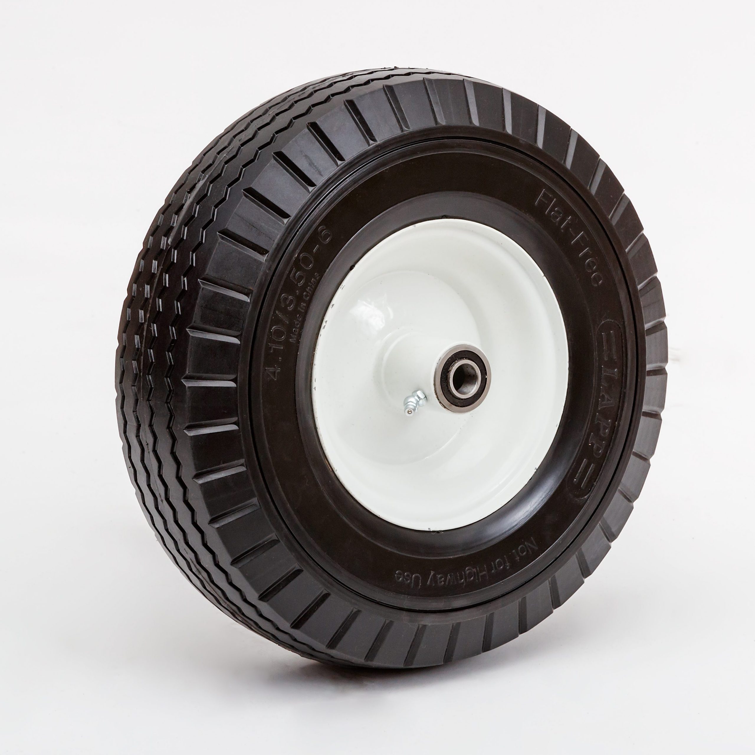 6-1/8 Light-Duty Sawtooth Tread Flat-Free Wheel 100 lb Load Rating pack of 5 