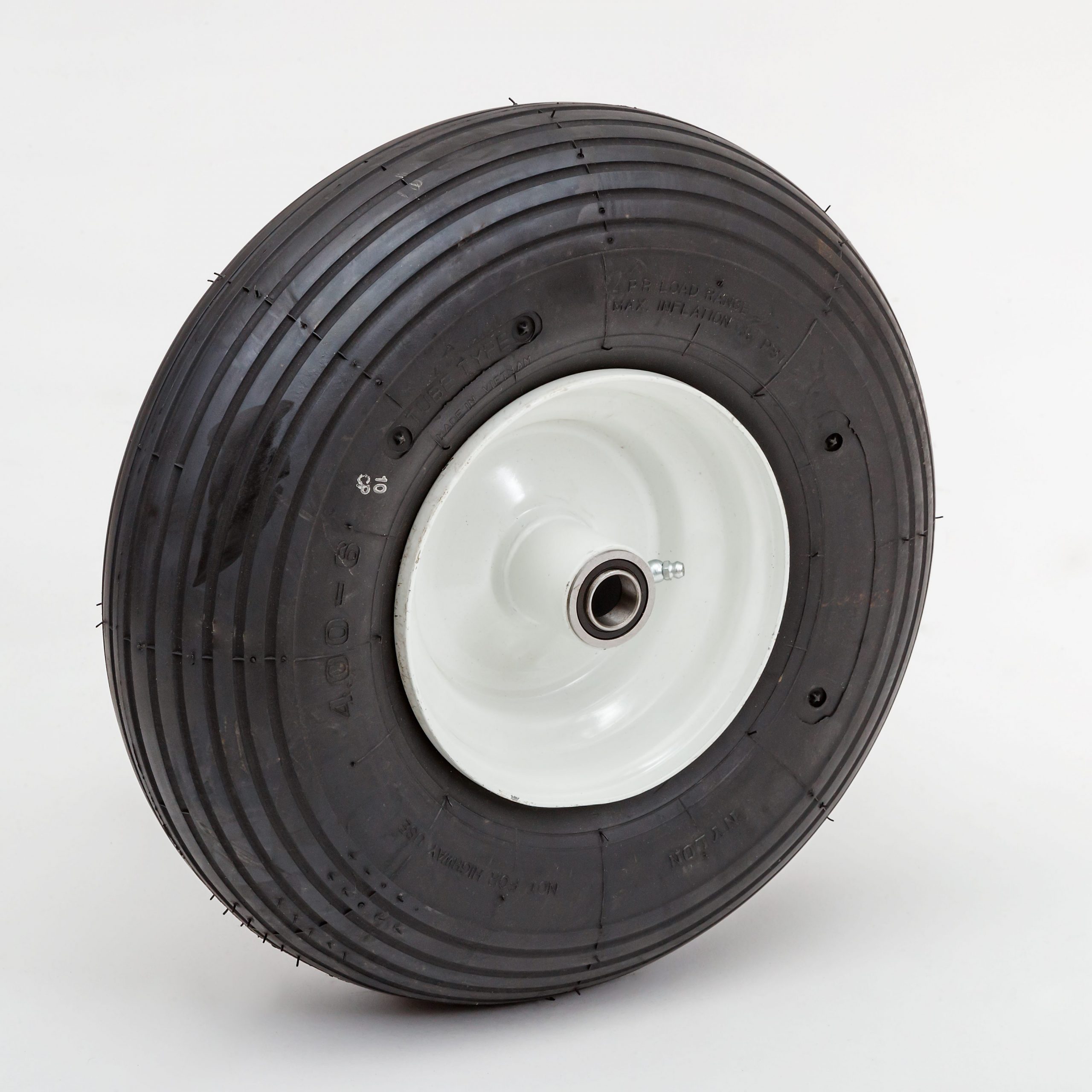 Set of 2 Hand Truck Tires Semi Pneumatic 10" x 2-3/4" Wheel with 5/8" ID 
